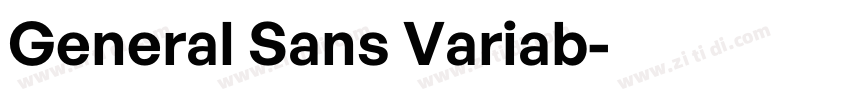 General Sans Variab字体转换